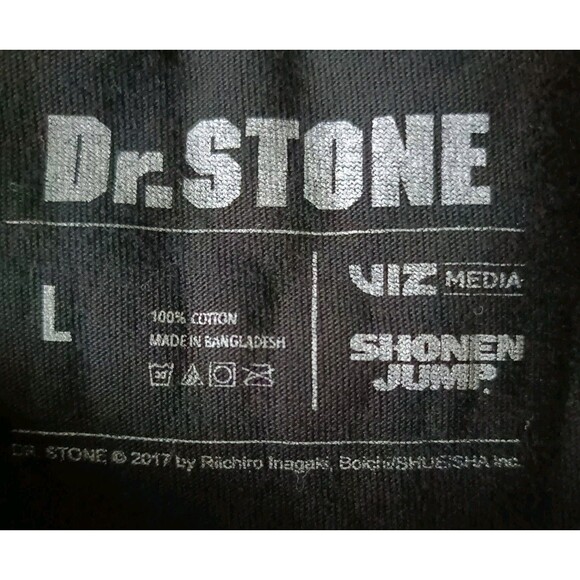 Dr.Stone Kohaku Beauty Science T-Shirt Men's Large Black Short Sleeve - Picture 3 of 6
